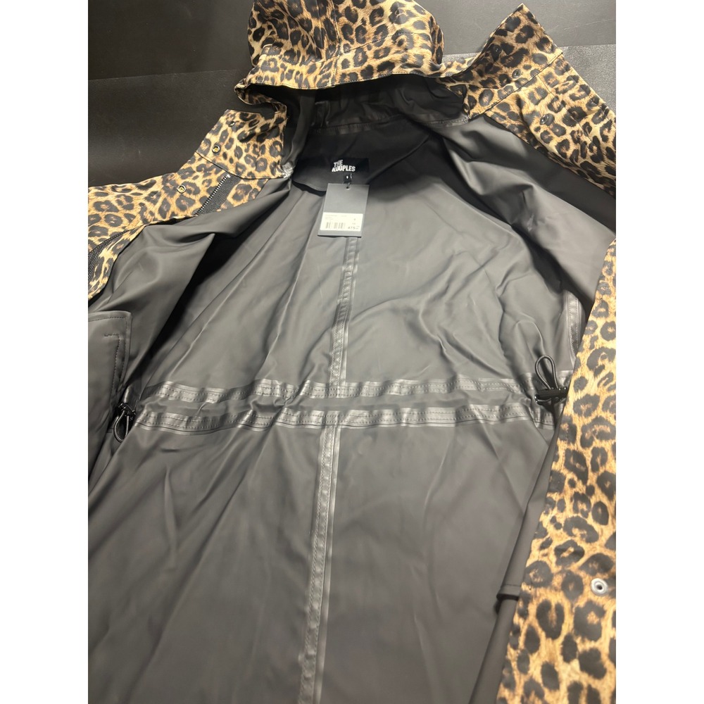 The Kooples NEW Women Leopard Print Waterproof Jacket Size FR 0/US XS MSRP $475 - Picture 5 of 9